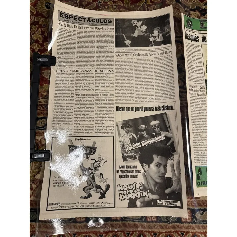 Rare Selena Memorial Newspaper 1995 El Mexica Issue